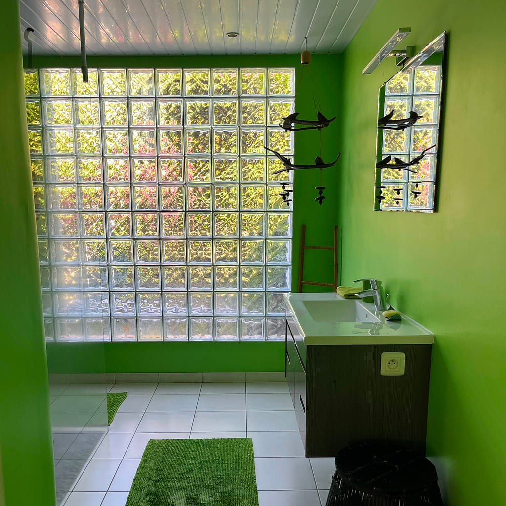 Salle de bain du Gîte Caracoli à Trinité